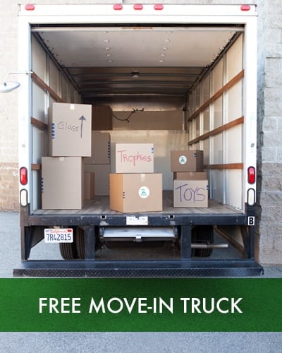 Free move-in truck at SoCal Self Storage
