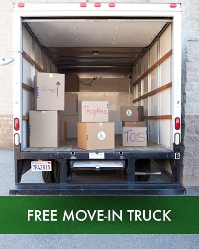 Free move-in truck when you rent a unit at SoCal Self Storage