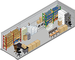 10x20 Storage unit at Storage Court
