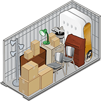 5x10 storage unit at Storage Court