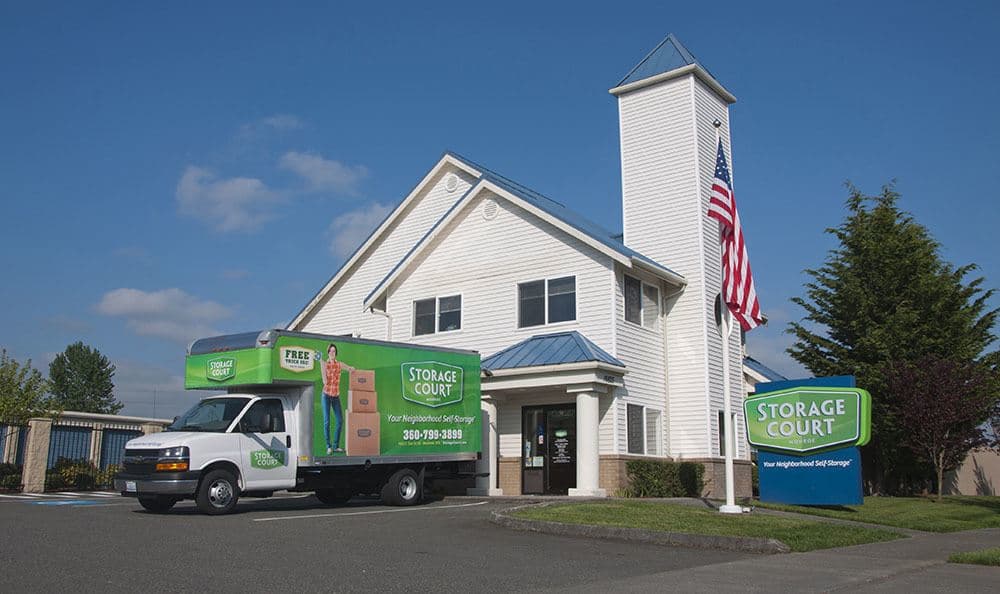 Free moving truck at self storage in Monroe