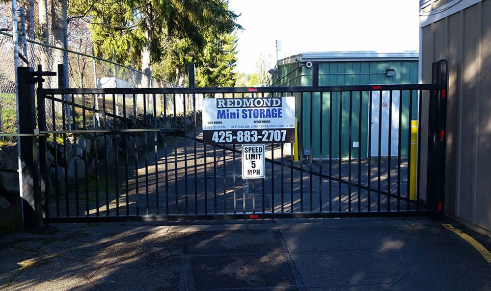 Gated access at self storage in Redmond