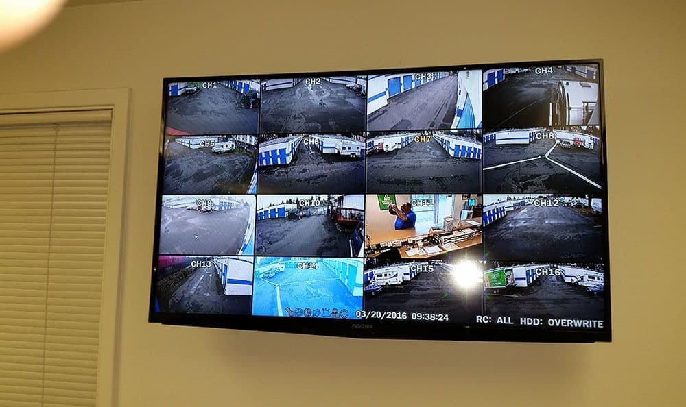 Surveillance video at Shoreline self storage