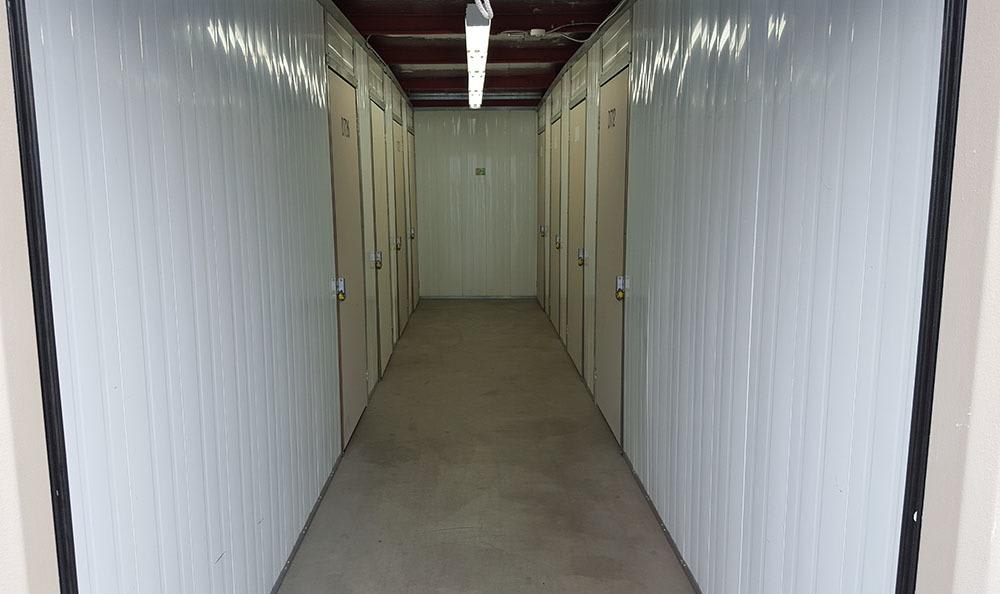 Inside self storage units in Yakima