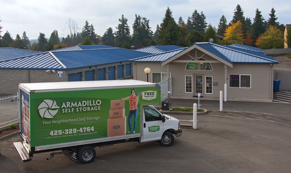 Enjoy free truck rental at self storage in Edmonds