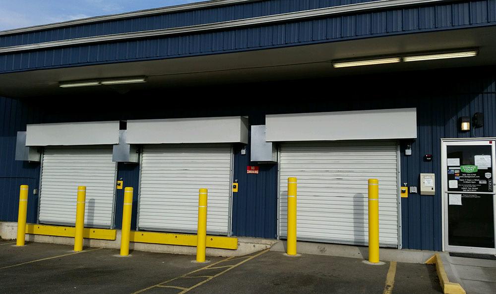 Outside storage units in Monroe