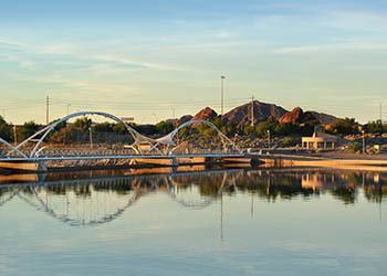 Bridge near the apartments for rent in Tempe