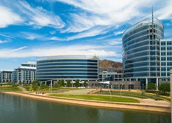 Business buidings near the apartments for rent in Tempe