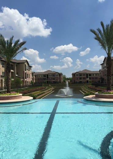 Sunrise Briar Forest in Houston has a swimming pool