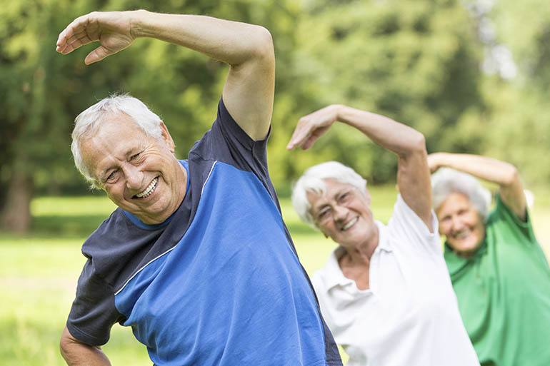 Exercise activities for senior living residents in White Plains