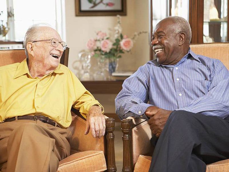 Happy friends at MBK senior living