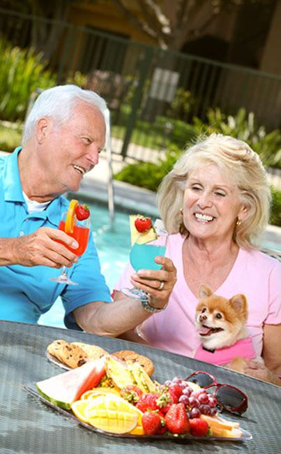Professional dining at the senior living community in Huntington Beach
