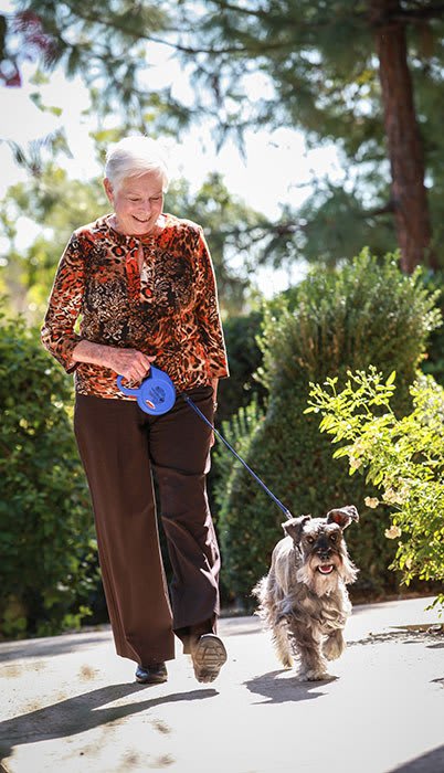 Resident gardening at the senior living community in Cedar Hills