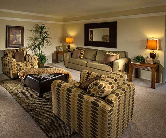 Model living room at Sofi Fremont in Fremont, CA