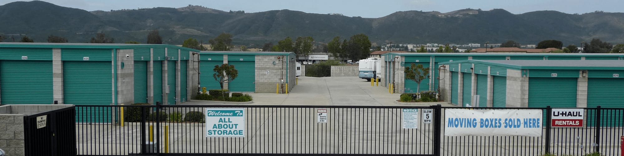 Gated facility at All About Storage Temecula in Temecula, California
