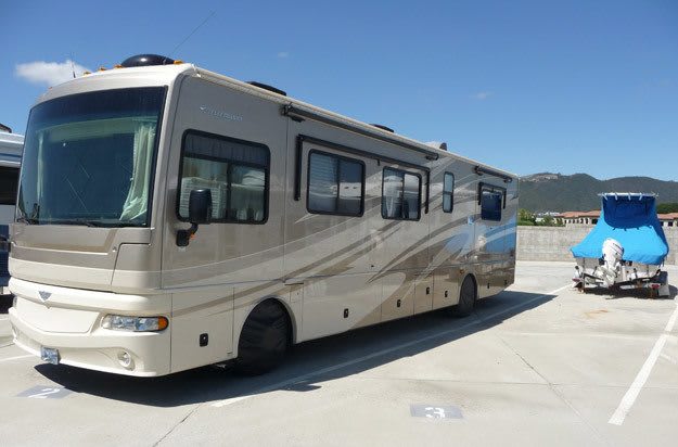 RV storage offered at All About Storage Temecula in Temecula, California