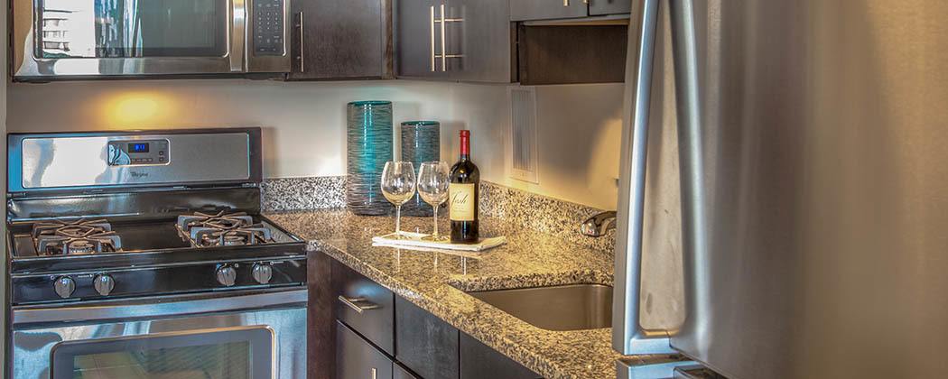 Arlington apartments modern kitchen