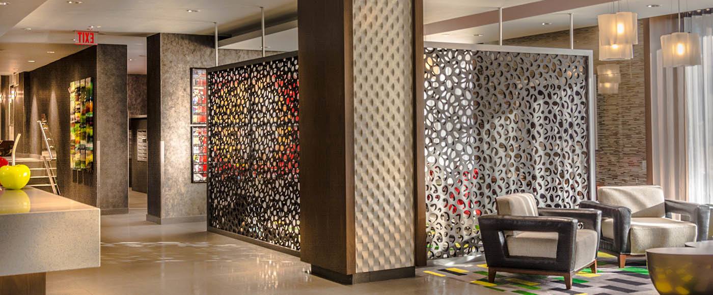Our lobby is expansive and bright at Arlington apartments