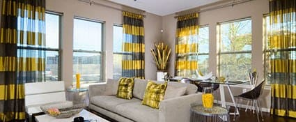 Gorgeous living room at Malden apartments