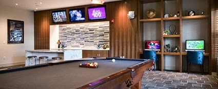 Malden apartments has a pool table