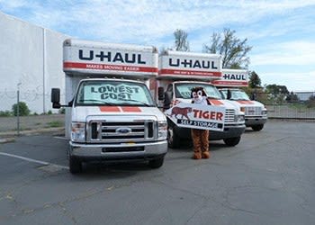 Truck rentals at the self storage facility in Newport