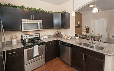 Example of an Apartment kitchen at Carrington Oaks