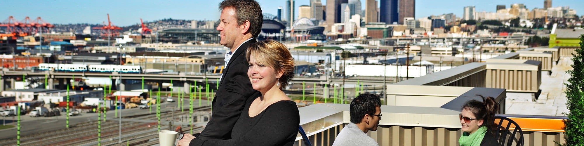 Enjoy the amazing downtown and Olympic Mountain views from our fantastic work spaces here at Urban WORKlofts