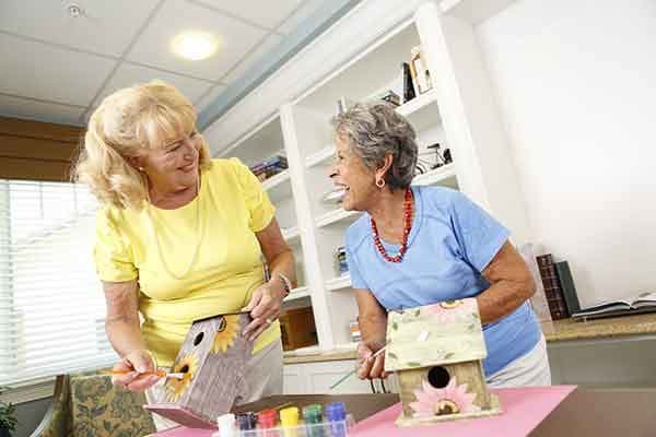 Residents feeling the love with some painting at The Trace