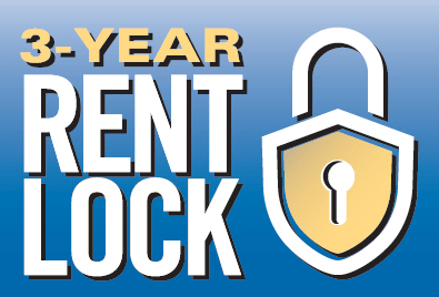 3 year rent lock