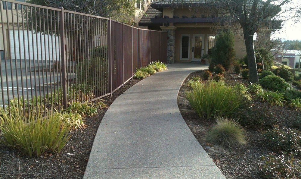 A walkway at Sierra College Self Storage in Roseville, California. 
