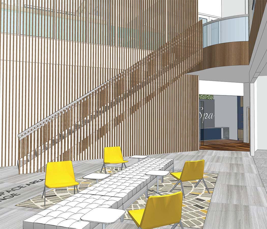 lobby at TAVA Waters