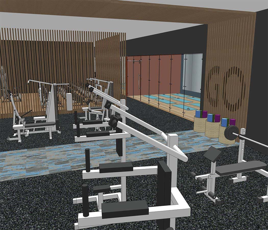 Gym at TAVA Waters