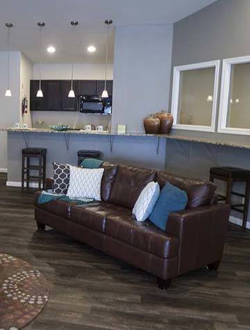 Club house at apartments in Irving, TX