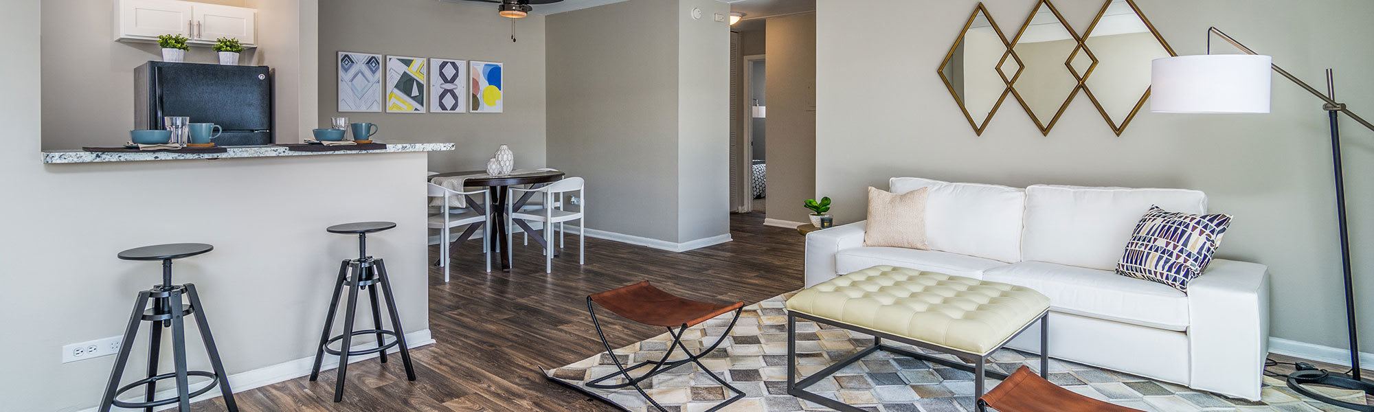 Spacious floor plans at the apartments for rent in Westmont