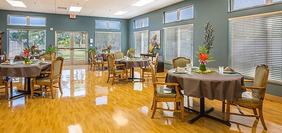 dining room at Kauai Care Center in Waimea, Hawaii