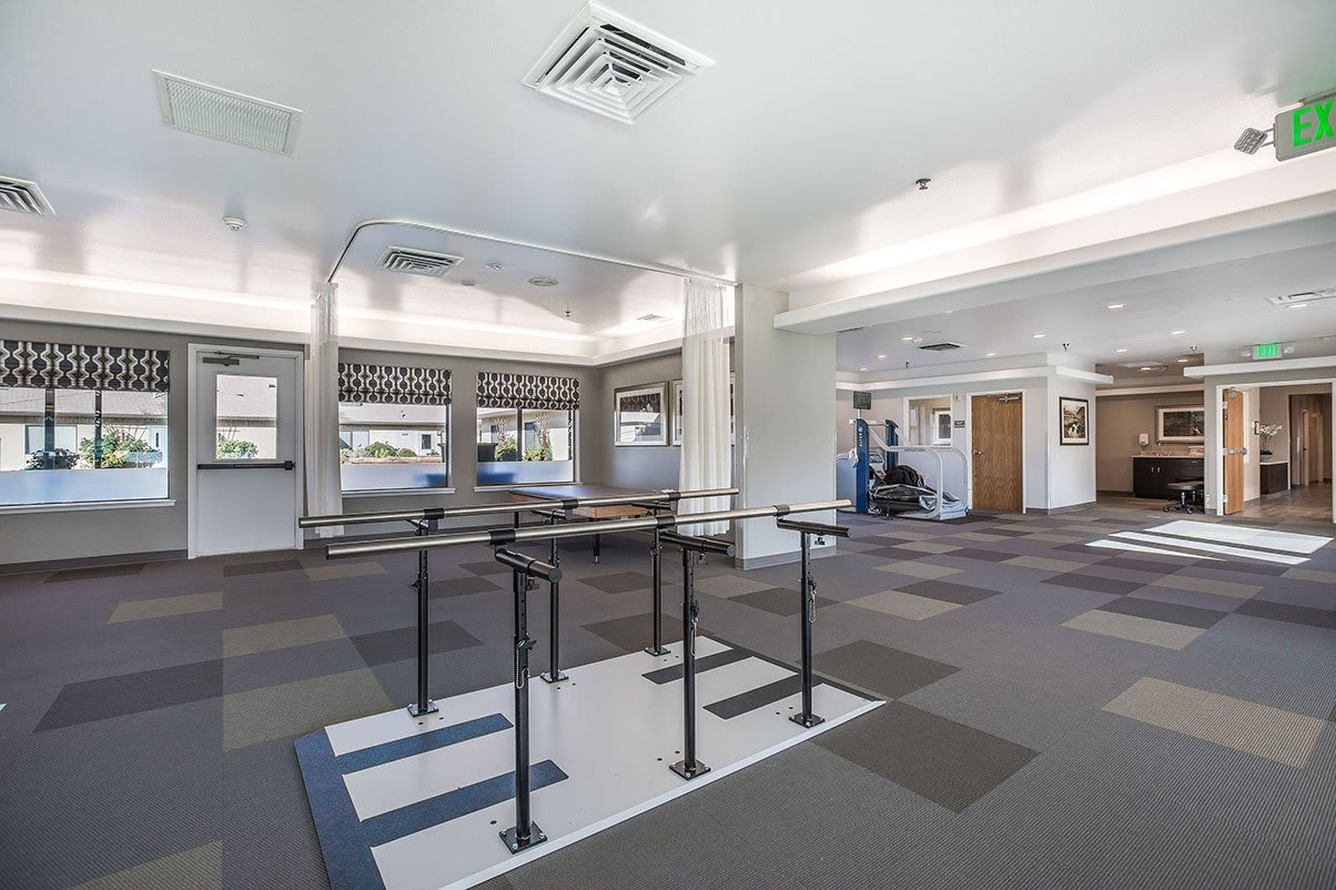 Rehabilitation gym at Good Samaritan Health Care Center in Yakima, Washington