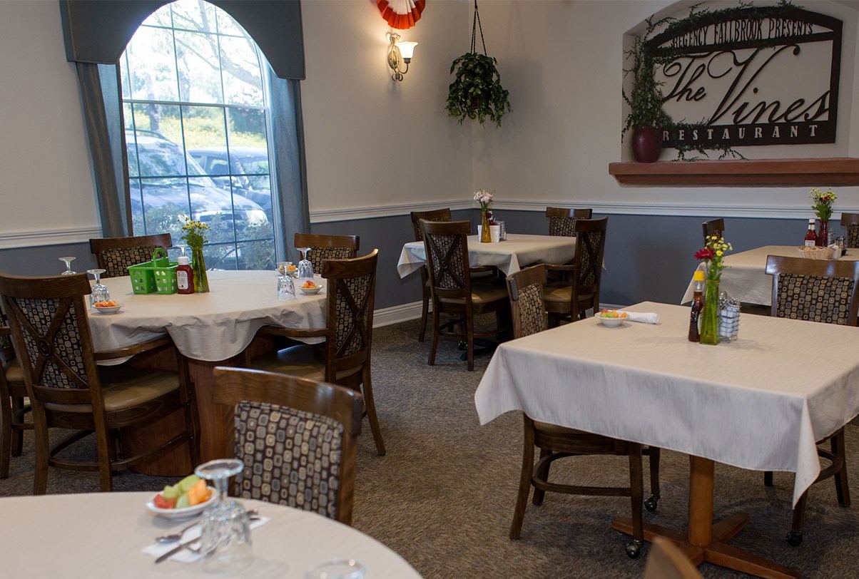 Learn more about our senior living community in Fallbrook, California; contact us with any questions.