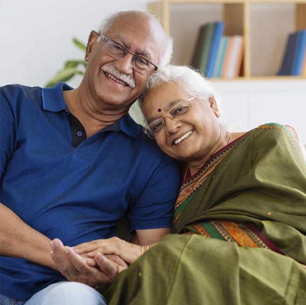 Beautiful older couple in Fallbrook, CA.