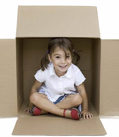 Your kids might be having fun while you're preparing to move your belongings into A Storage Place; just don't pack them in any of the boxes!