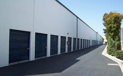 Storage row 2 at American Mini Storage in Lake Forest, California