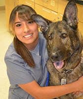 Team member Aubree at St. Francis of Assisi Veterinary Medical Center