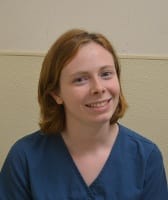 Team member Rachel at St. Francis of Assisi Veterinary Medical Center