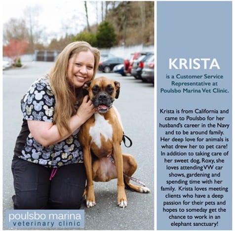 Krista at Poulsbo Marina Veterinary Clinic