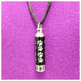 Necklace urn from Danvers Animal Hospital