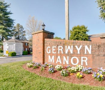 Front Entrance Sign of Gerwyn Manor