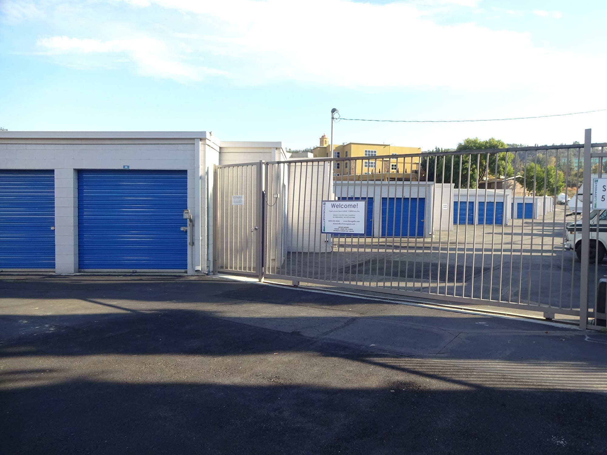 Photos Of Storage Etc Diamond Bar In California Diamond Bar Secure Property Entrance At Storage Etc