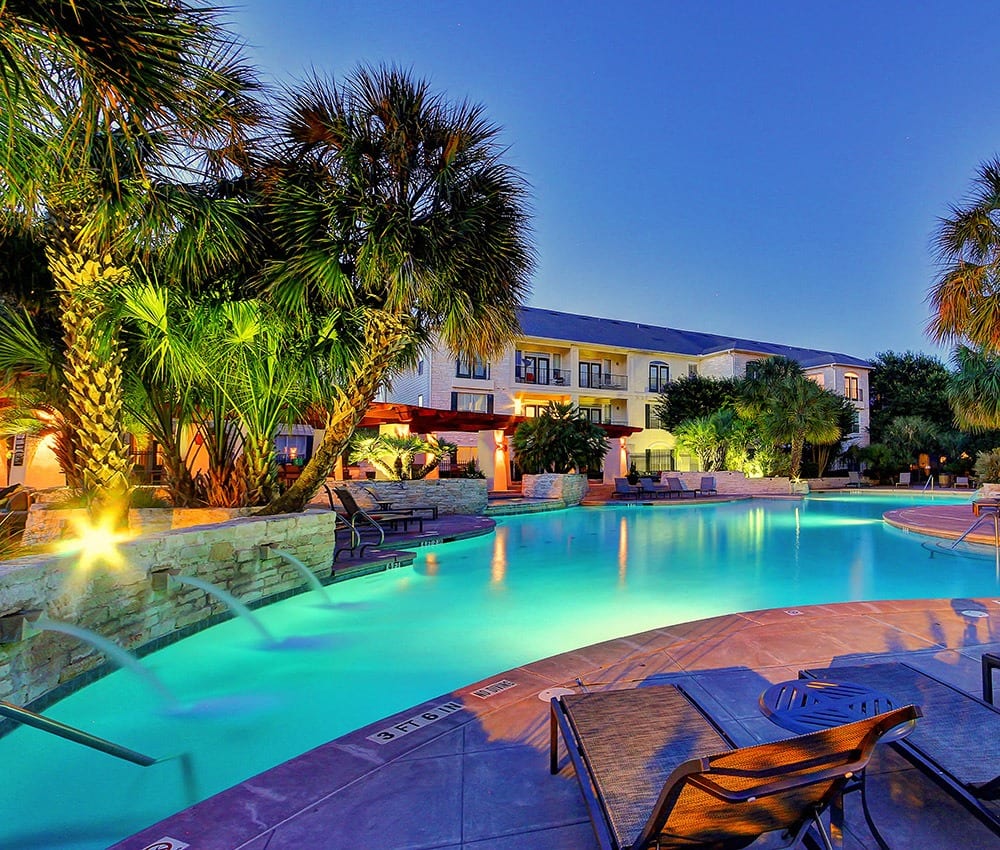 Expansive pool offered by CWS Apartment Homes