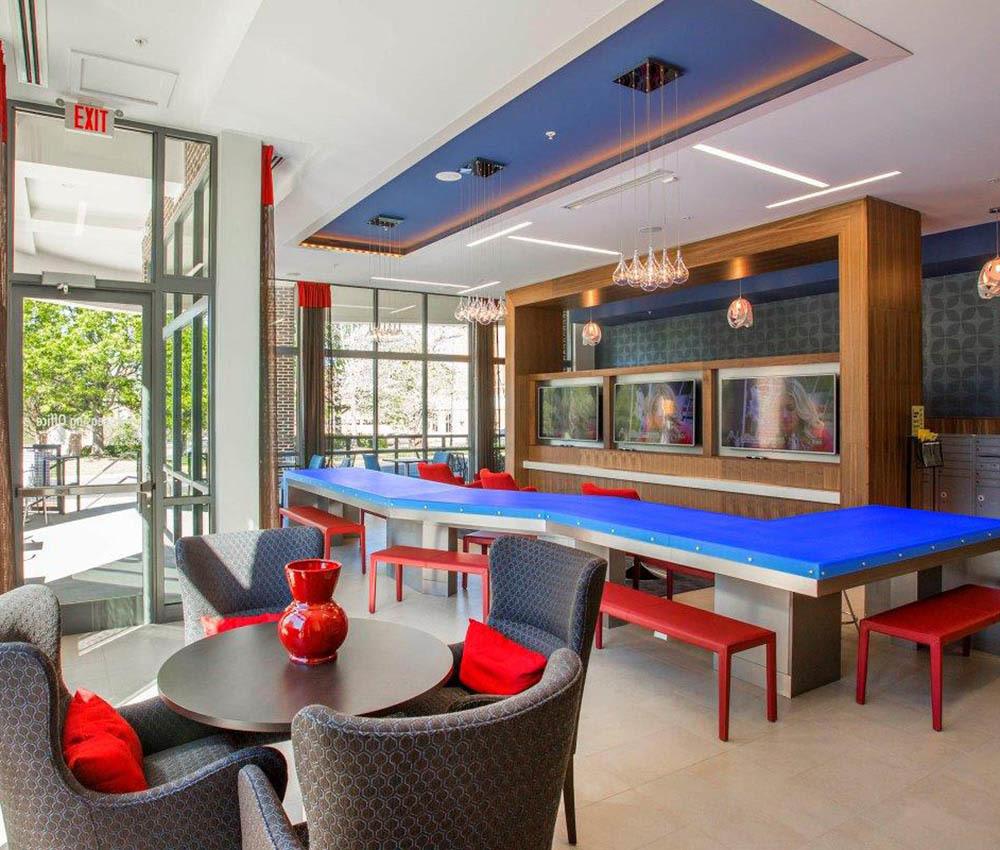 Relaxing meeting room offered by CWS Apartment Homes