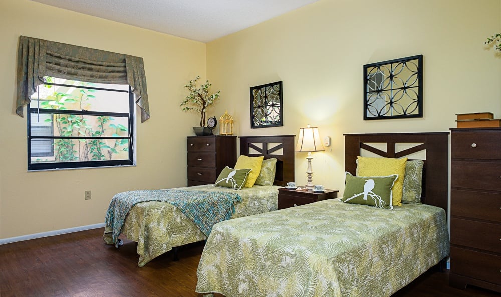 Bedroom model at Grand Villa of Pinellas Park in Florida