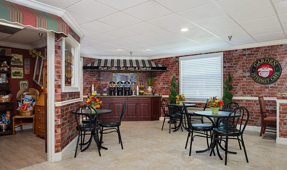 Cafe inside Grand Villa of Pinellas Park in Florida